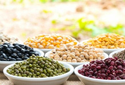 Bowls of legumes