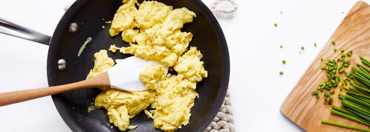 Just egg scrambled in pan