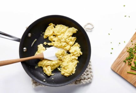 Just Egg scrambled in pan