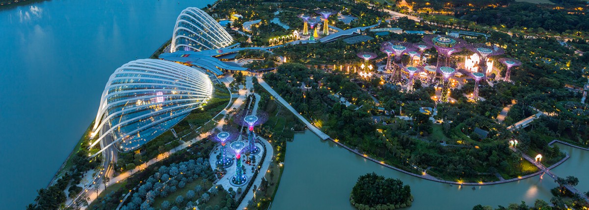 Singapore city skyline