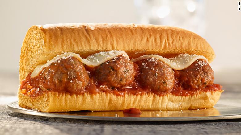 Subway beyond meatball marinara