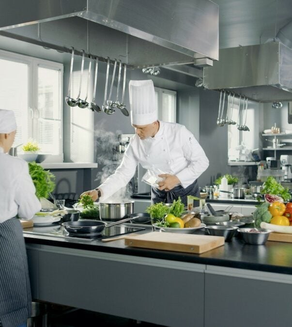 Foodservice 2 Chefs cooking in a kitchen