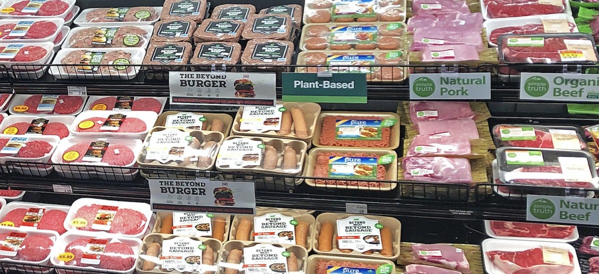 Plant-based meat sales spike by 23% when sold in meat aisles, shows study