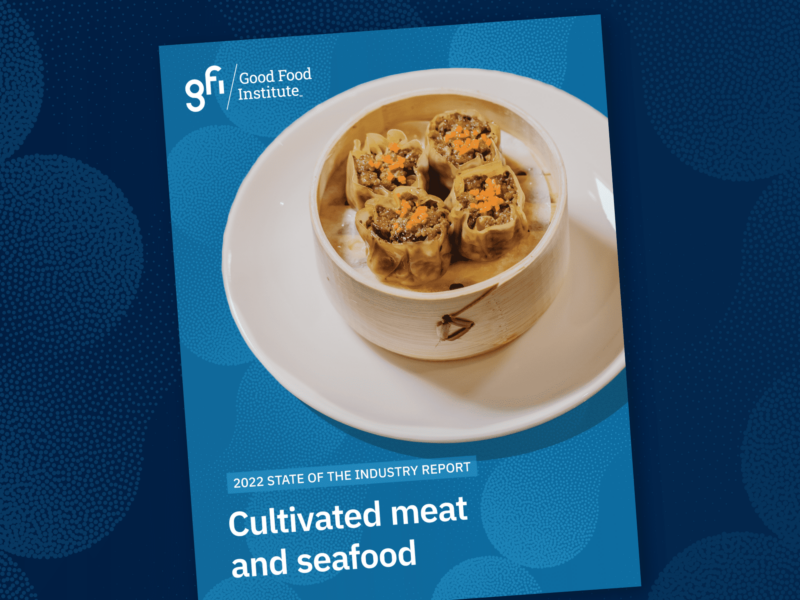 2022 cultivated meat and seafood state of the industry report cover