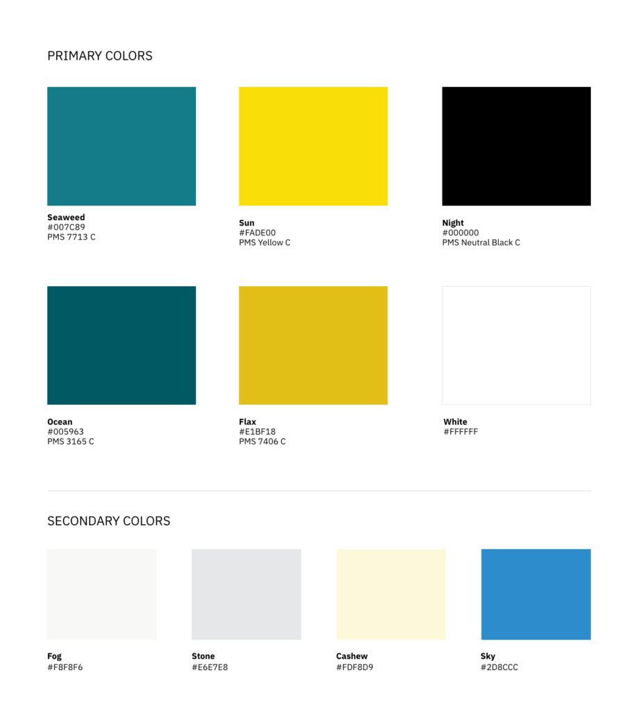 Gfi new brand color palette