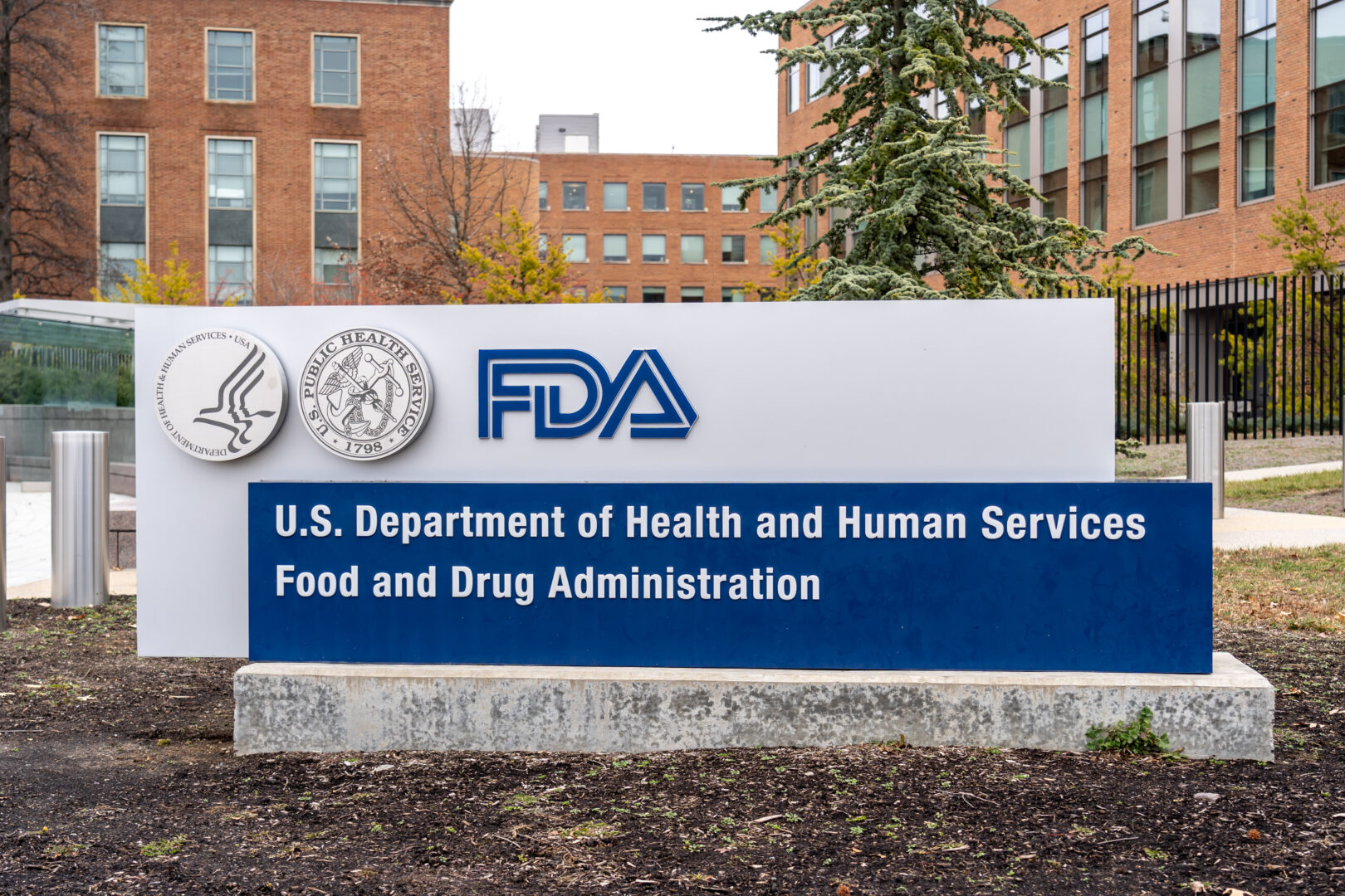 Fda building with sign out front