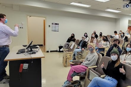 Alt protein project students in a classroom