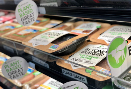 Beyond Meat Beyond Burger product on shelf photo