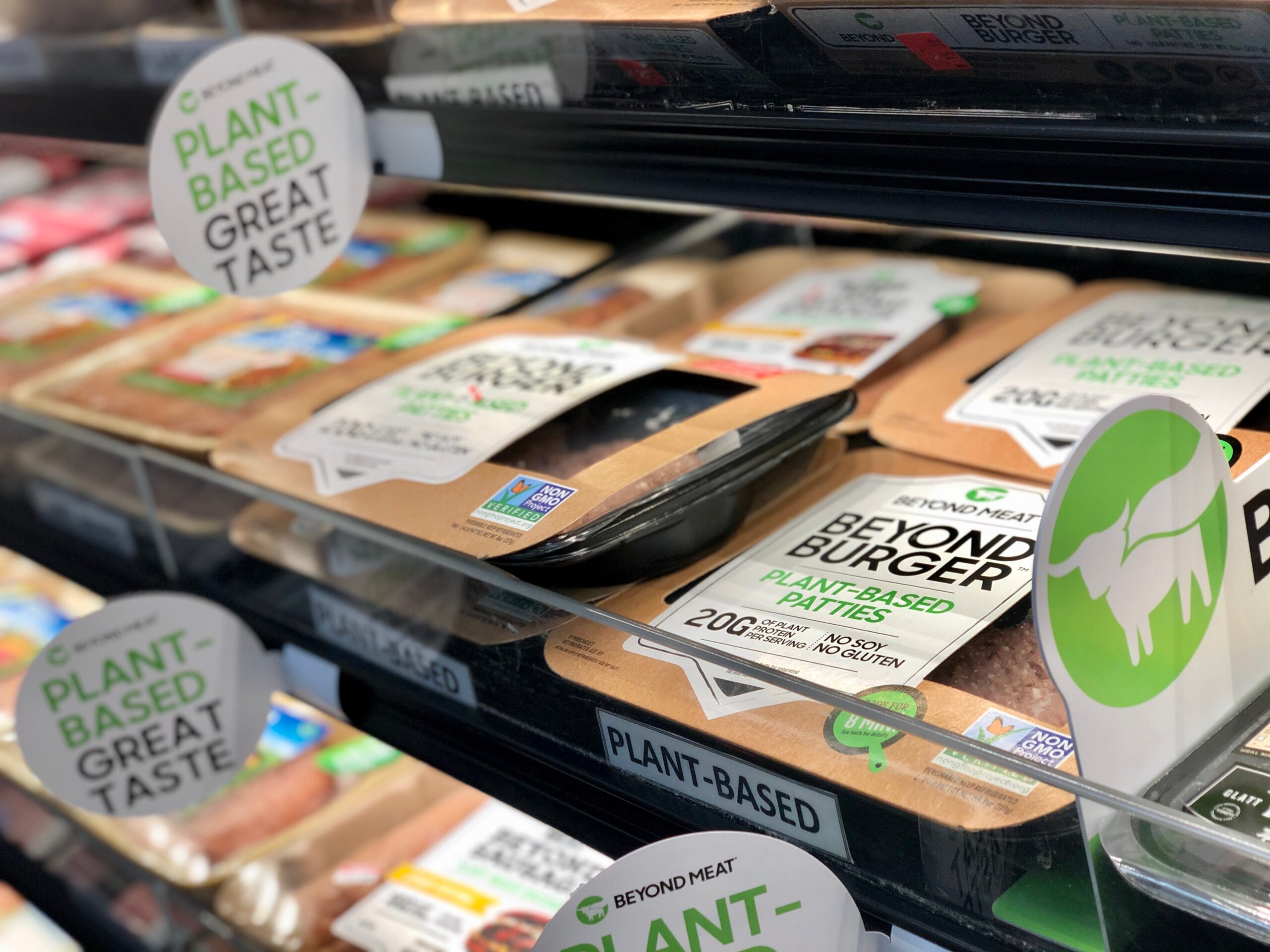 Beyond meat beyond burger product on shelf photo