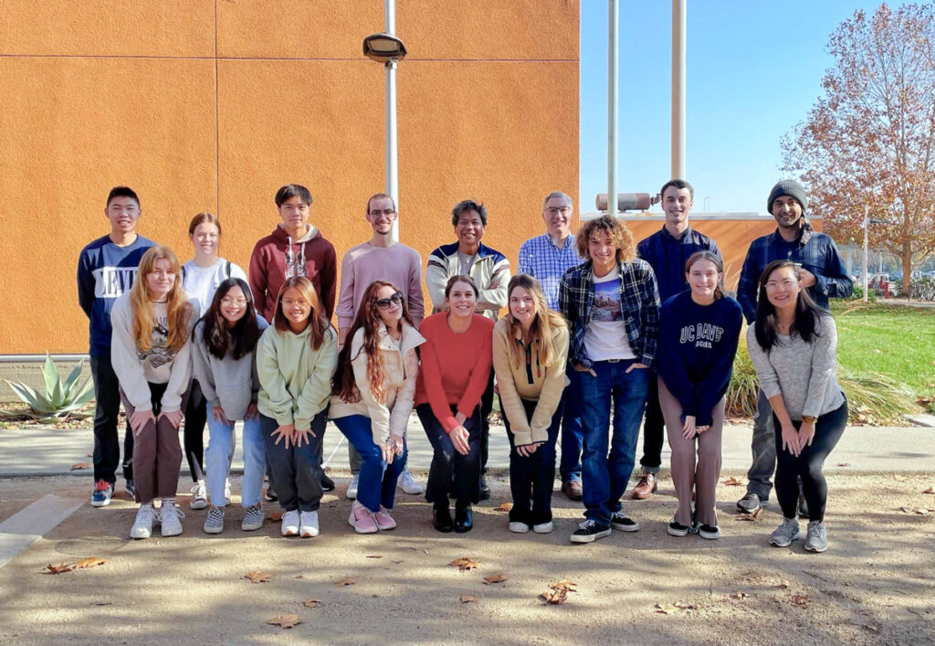 The davis alt protein project snaps a group photo.