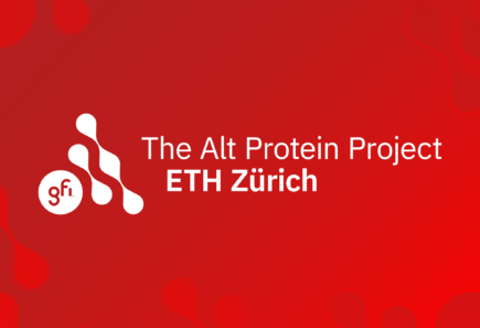 The logo for The ETH Zürich Alt Protein Project on a gradient background