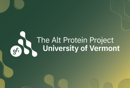 The Vermont Alt Protein Project on a gradient background