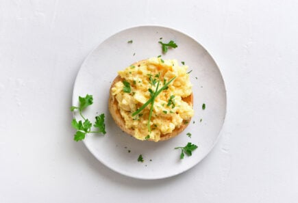 Plant-based egg scramble