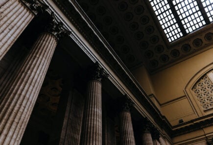 Columns in a government building