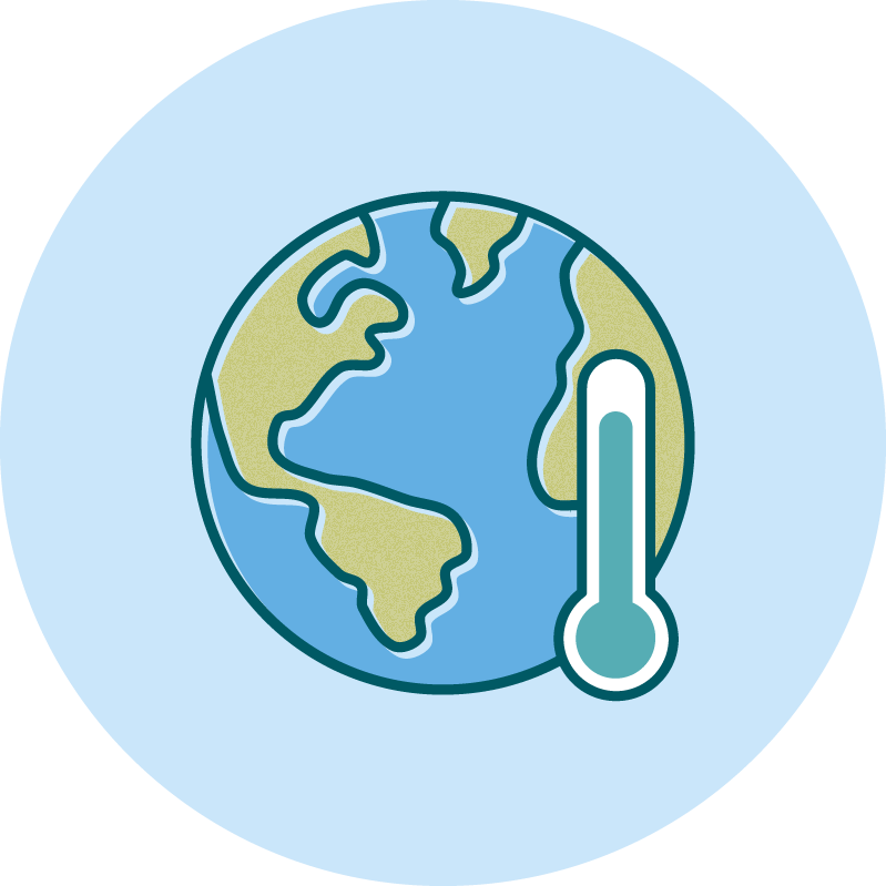 Large icon solution page circle climate