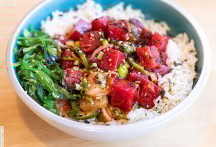 A dish of plant-based sushi. Courtesy of Impact Foods.