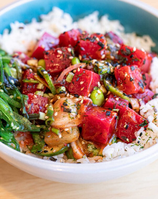 Sustainable seafood initiative 4 A dish of plant-based sushi.  courtesy of impact foods.