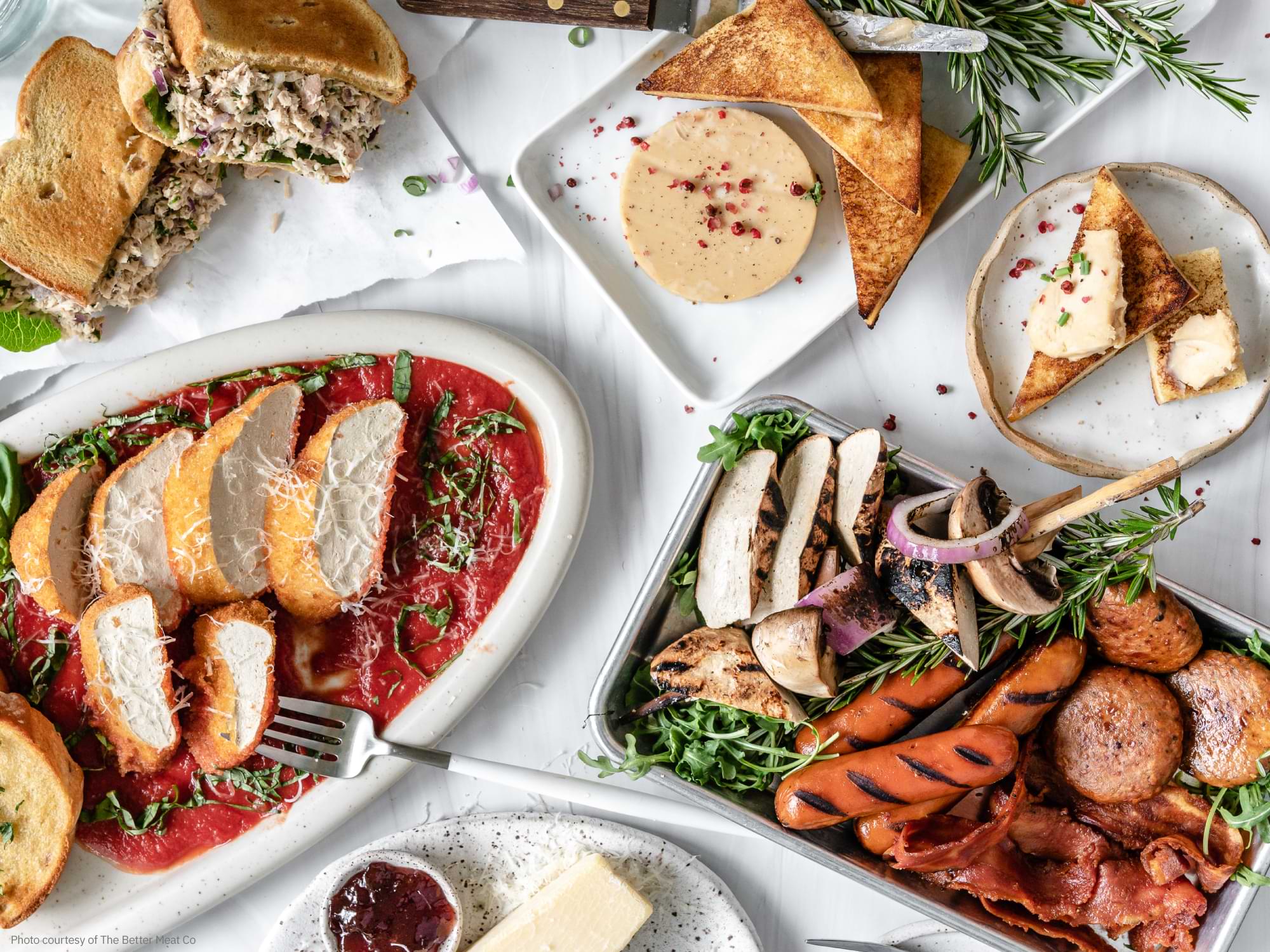 A spread of fermentation-derived foods